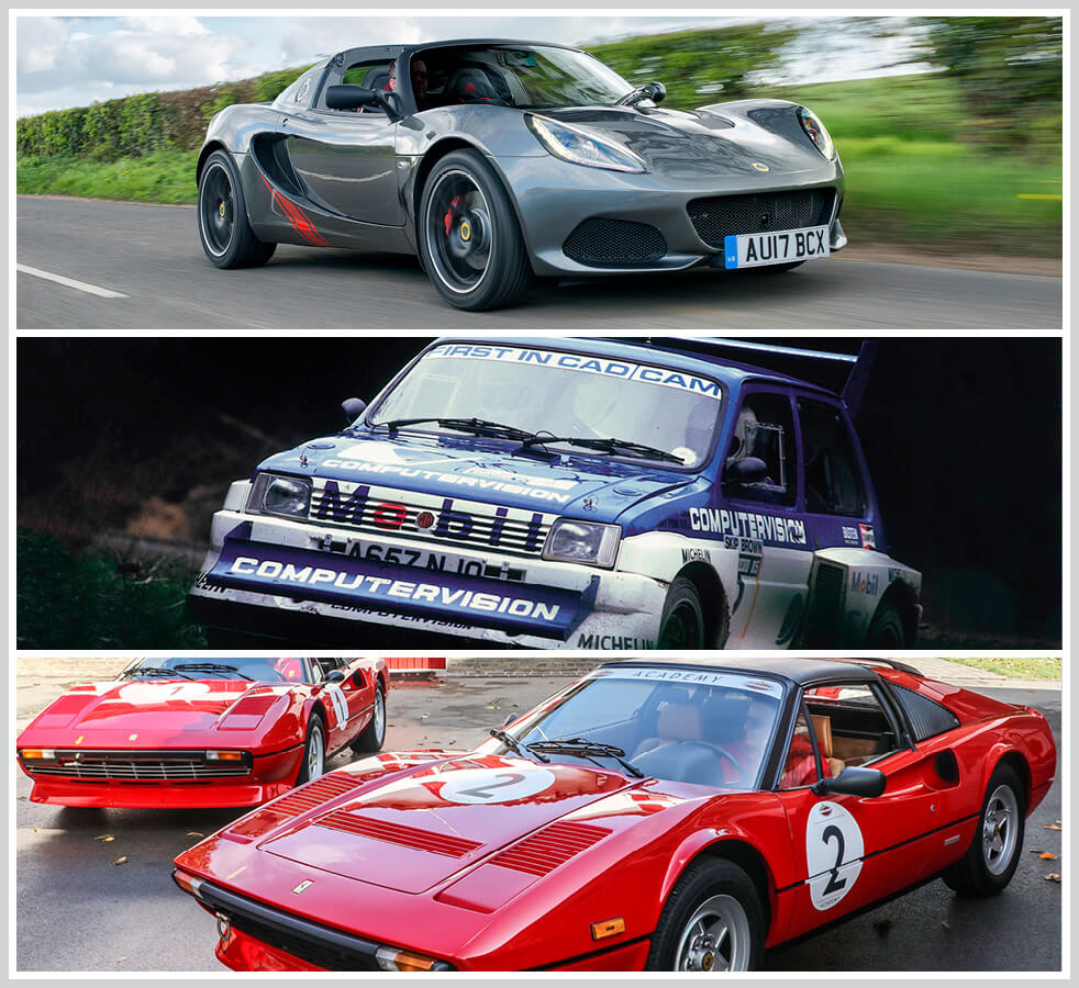 The 100 best classic cars: Lotus Elise, Metro 6R4, Ferrari 308 GTS